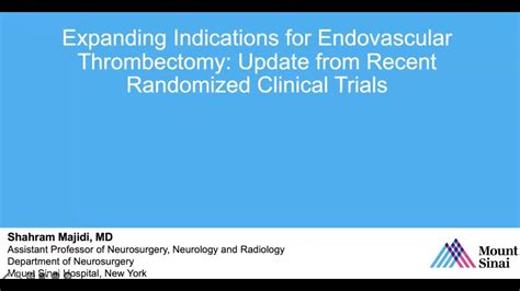 Expanding indications for endovascular thrombectomy